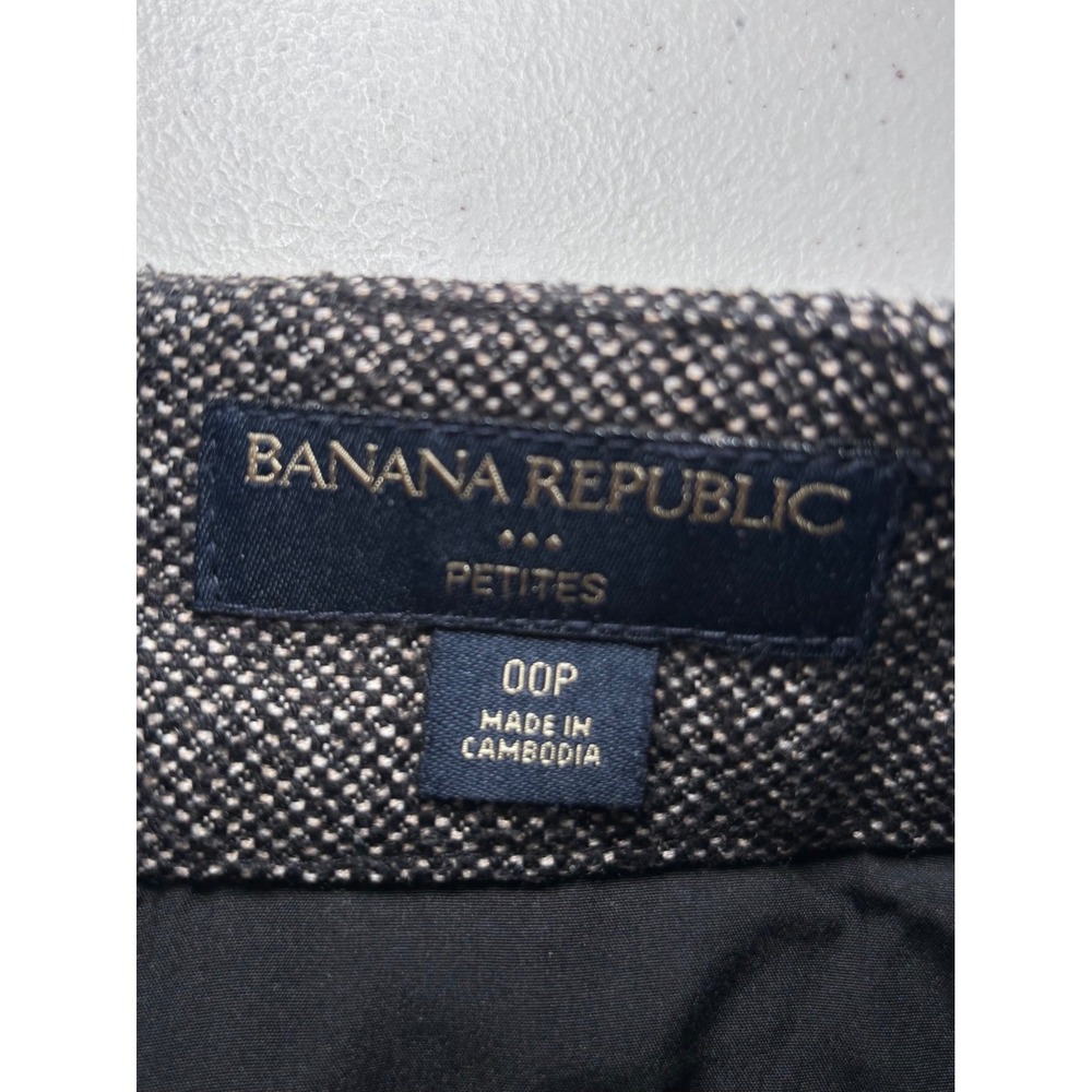 Banana Republic Brown Skirt 00P Petite‎ Darts Office Workwear - Picture 5 of 11